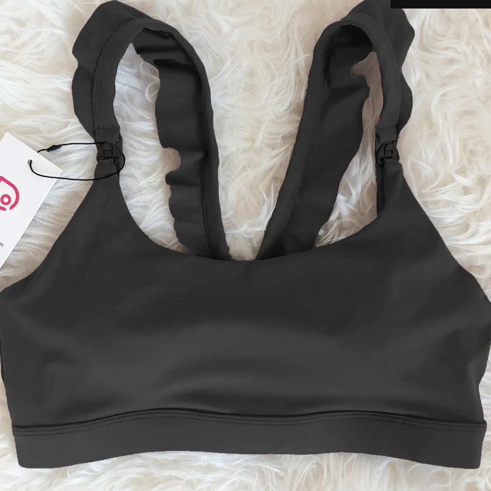 🤱🏼 Madison - Medium Support Nursing Sport Bra XXL Black